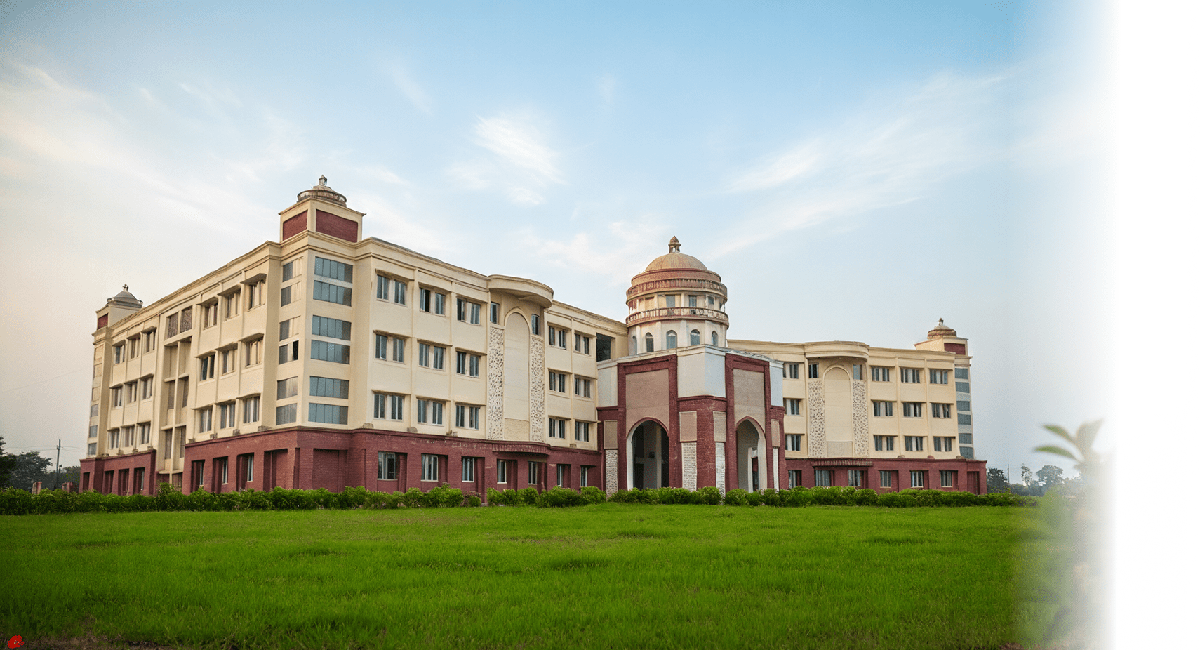 Jagadguru Kripalu University campus showcasing modern facilities and green environment