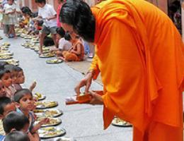 Swamiji lecturing at Universities